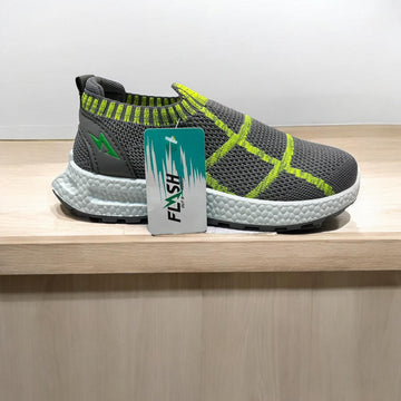 BABY SKECHER GREY AND YELLOW