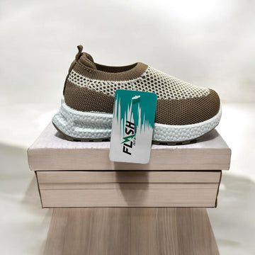 BABY SKECHERS GREY BROWN