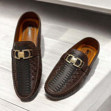 Knitted Leather Moza By Don Carlos (musturd)