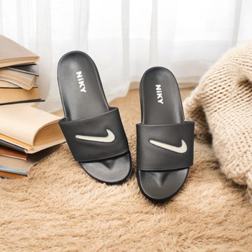 NIKY SLIPPER BLACK ( NS - 001 )