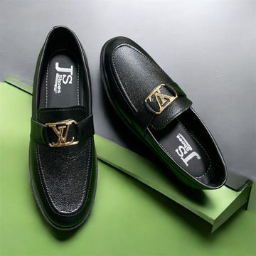 LATEST LV SHINNY LOAFFERS (BLACK)