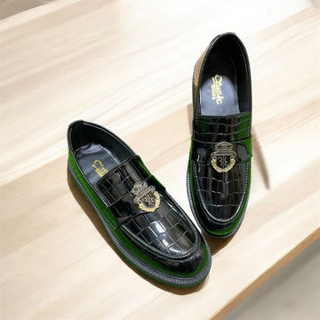 BILLIONAIRE SHINNY LOAFFERS (BLACK)