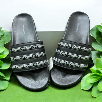 RUNNER SUMMER SLIPPERS BLACK