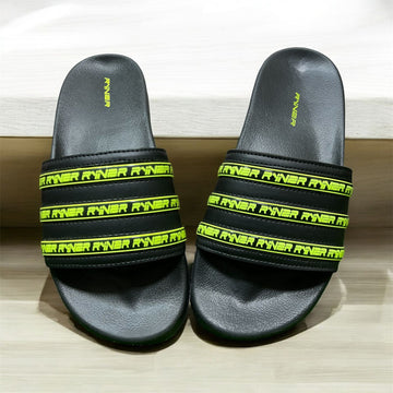 RUNNER SUMMER SLIPPERS (GREEN+BLACK)