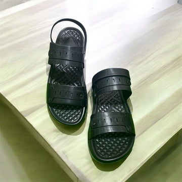 SUMMER SANDLES BLACK COLOUR (DOT STRAPS)