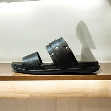 BLACK LEATHER CHAWLA