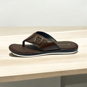 B COMFORT FLIP FLOP (BUCKLE) BROWN