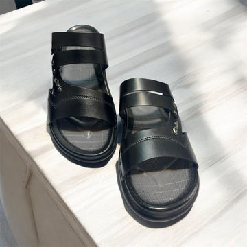 CAMLO BADGE SLIDS BLACK