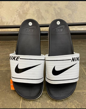 NIKE FULL WHITE-BLACK TICK CALM SLIDE