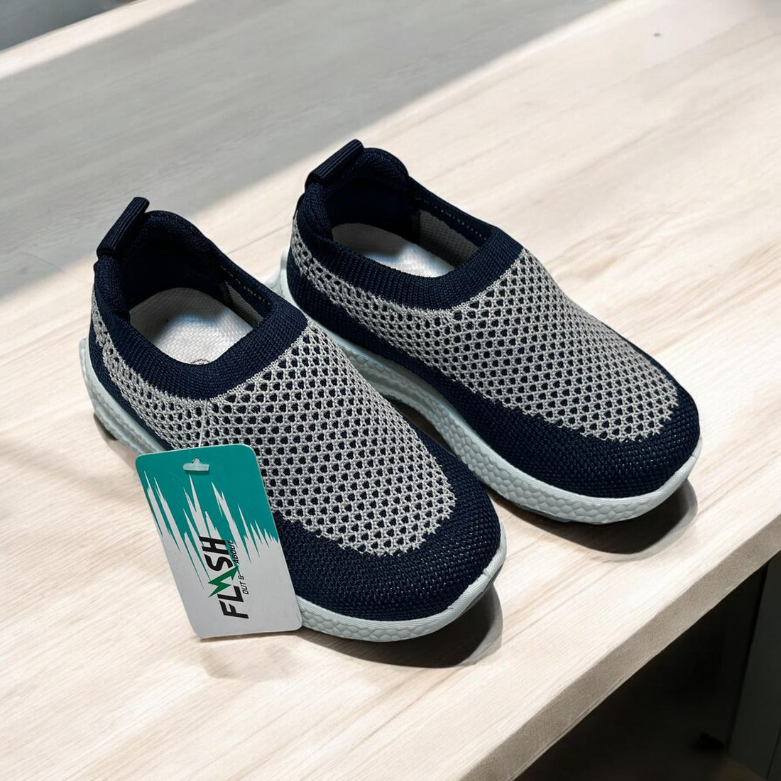 BABY SKECHERS GREY BLUE