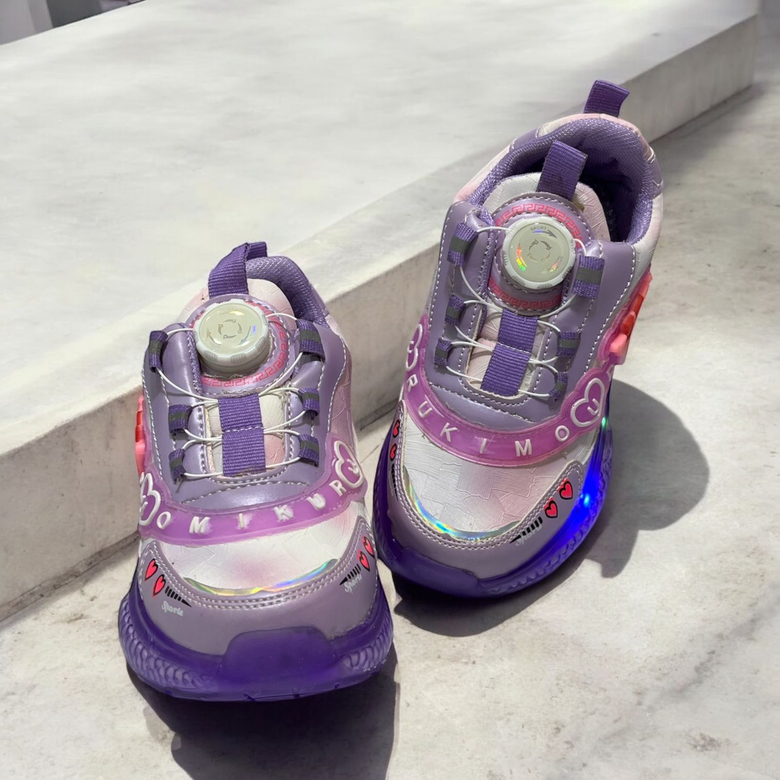 LIGHTING SHOES FOR BABY PURPLE