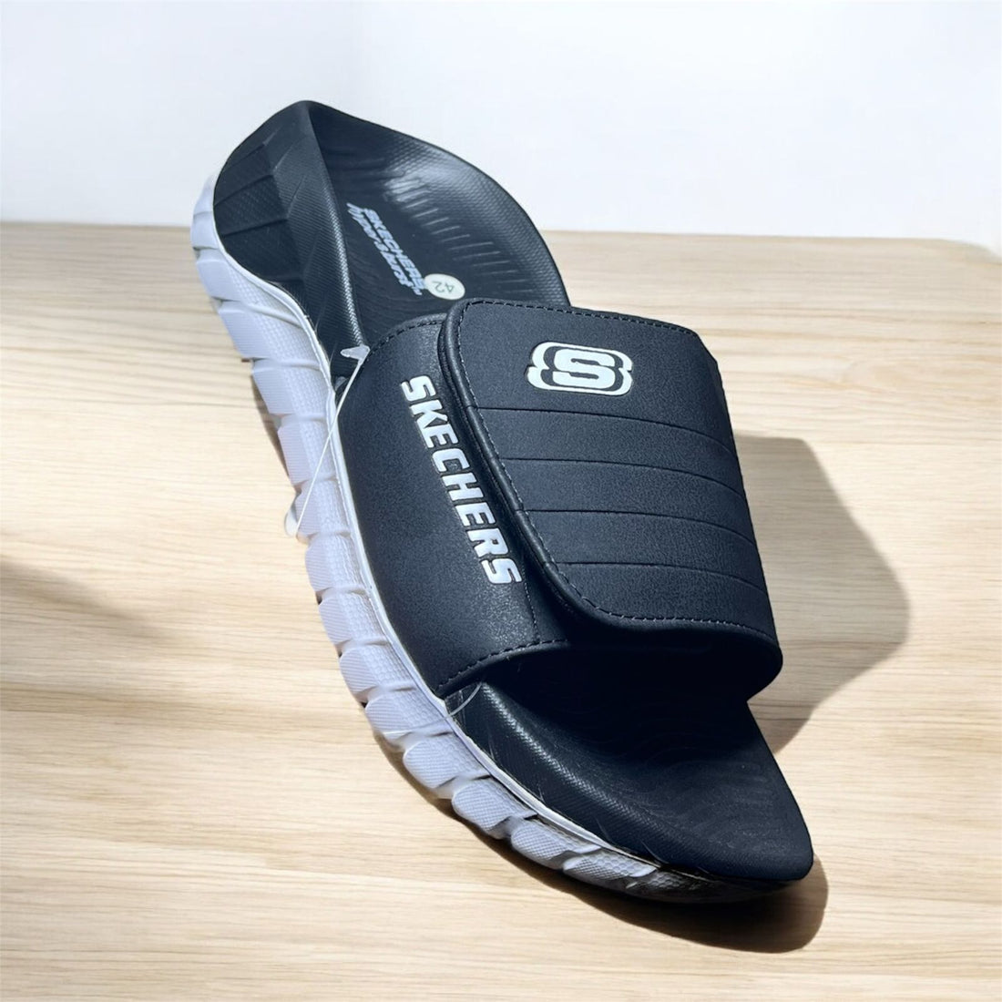 IMPORTED SKETCHER GO WALK SLIDES (USA2  BLACK)