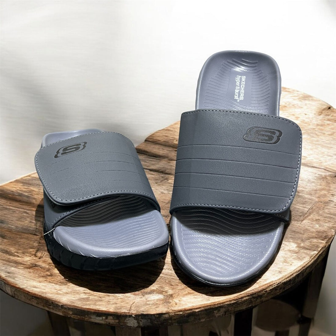 IMPORTED SKETCHER GO WALK SLIDES (USA2 GREY )