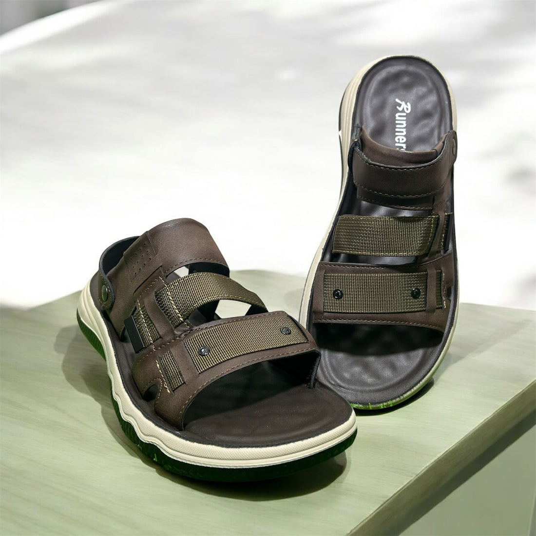 RUNNER SANDLES BROWN (3SP)
