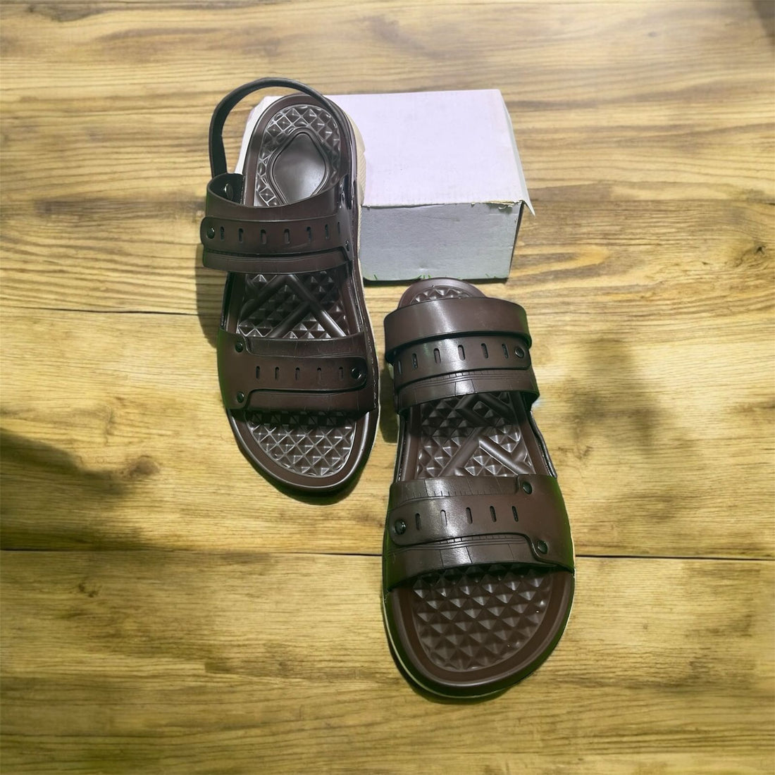 SUMMER SANDLES BROWN COLOUR (DOT STRAPS)