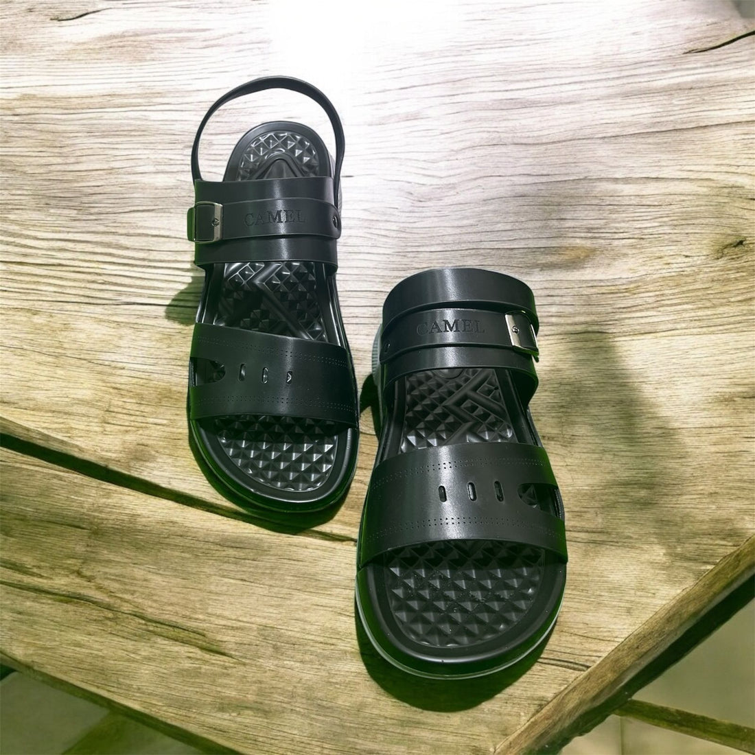 SUMMER SANDLES BLACK COLOUR (CAMLE)