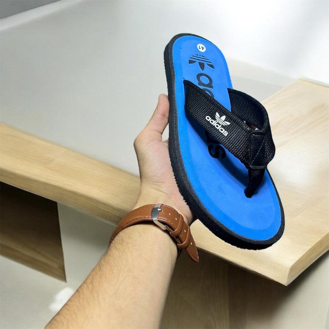 ADDIDAS FLIP FLOP SUMMER  SLIPPER BLUE COLOR