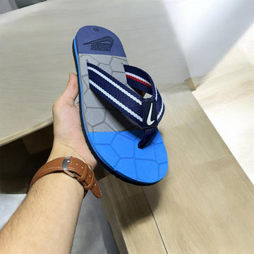 NIKE FLIP FLOP SUMMER SLIPPER BLUE AND GREY