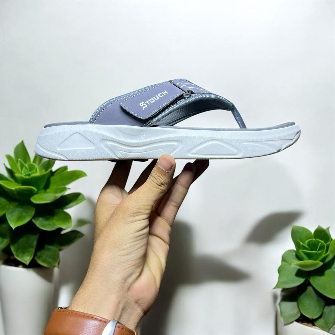 TOUCH FLIP FLOP GREY COLOR