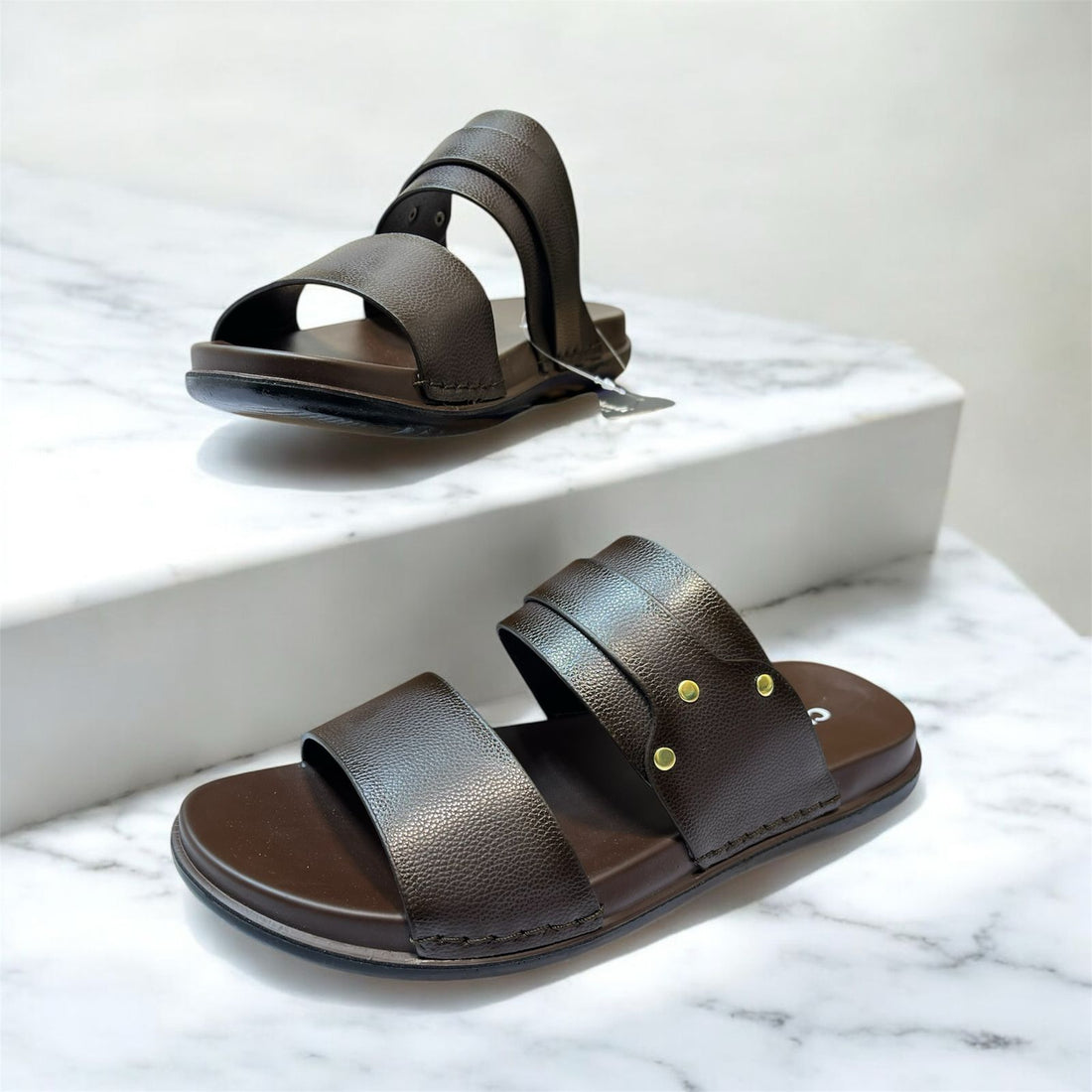 BROWN LEATHER CHAWLA